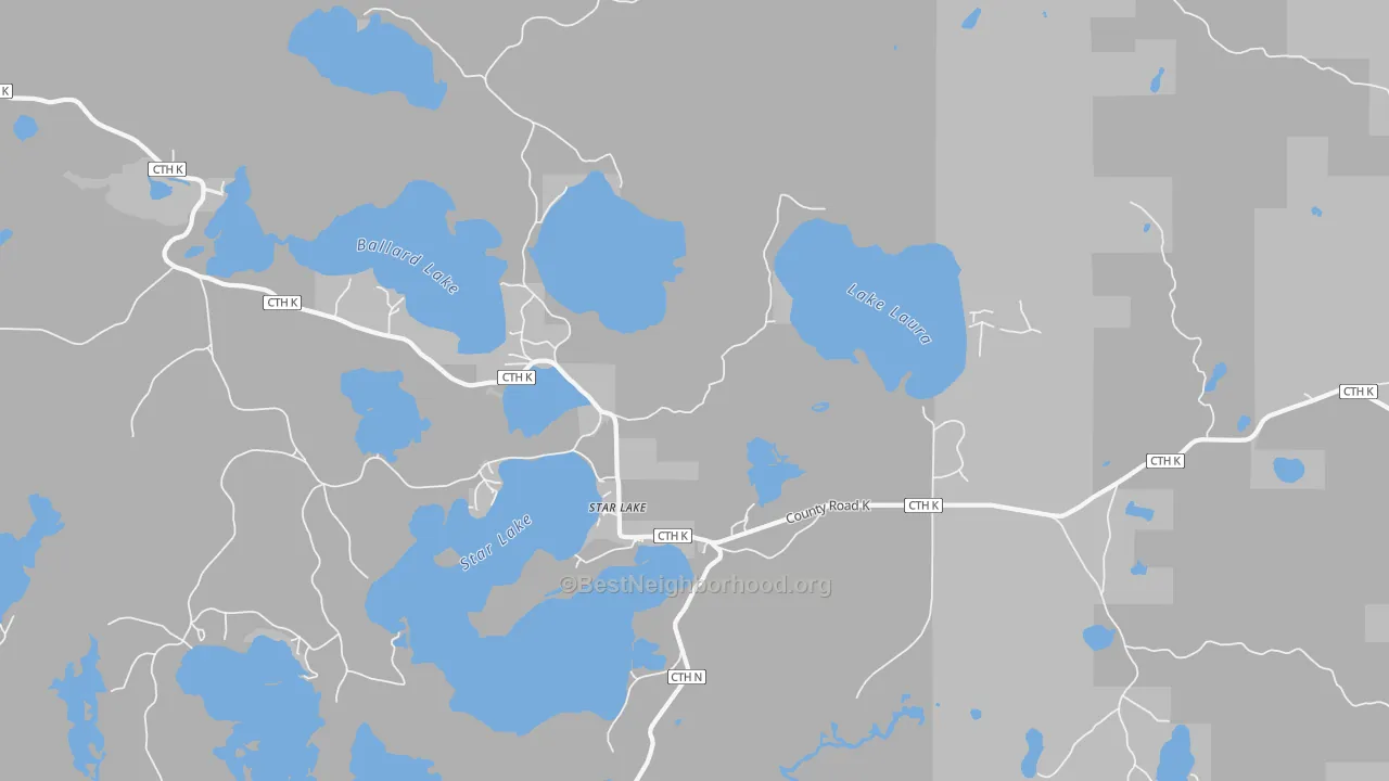 Transit Grade map of 54561, WI