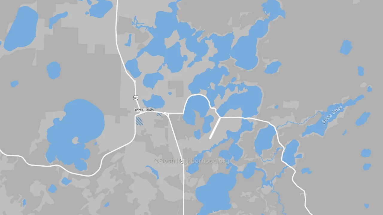 Transit Grade map of 54562, WI
