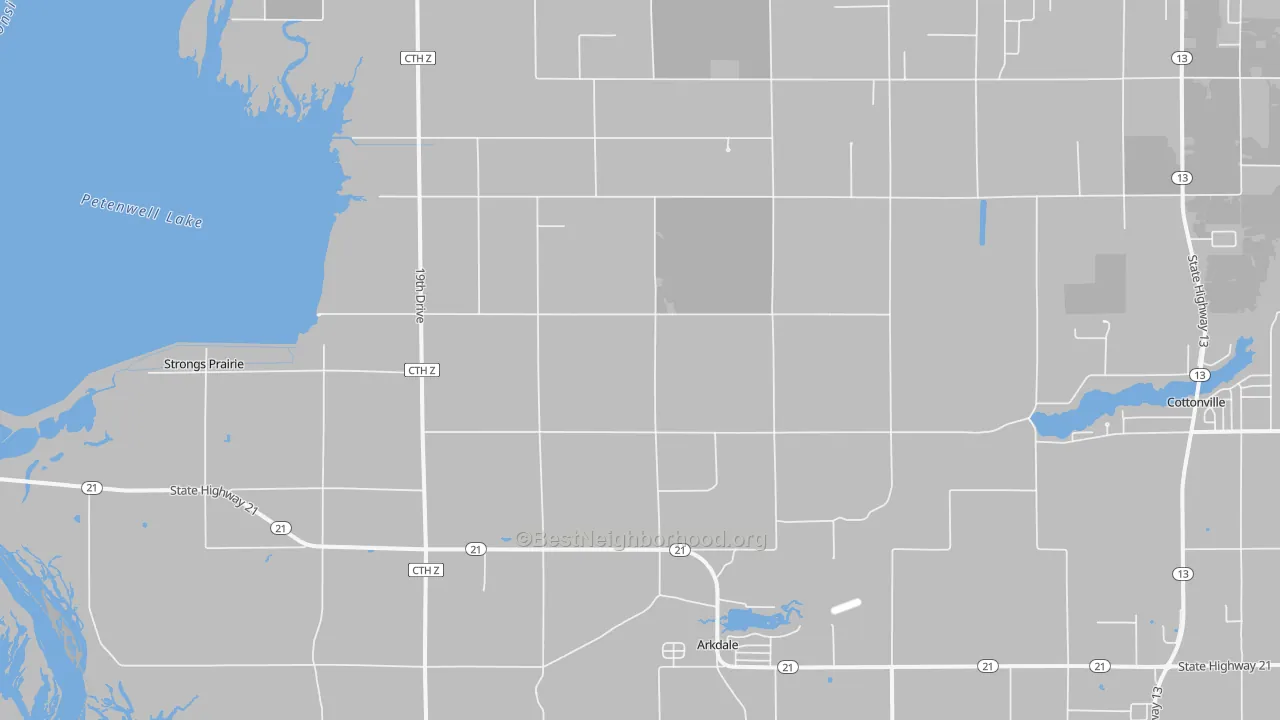 Transit Grade map of 54613, WI