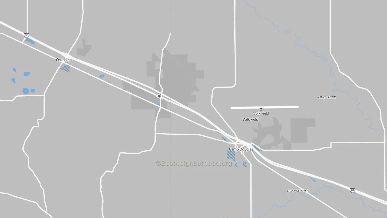 Transit Grade map of 54618, WI