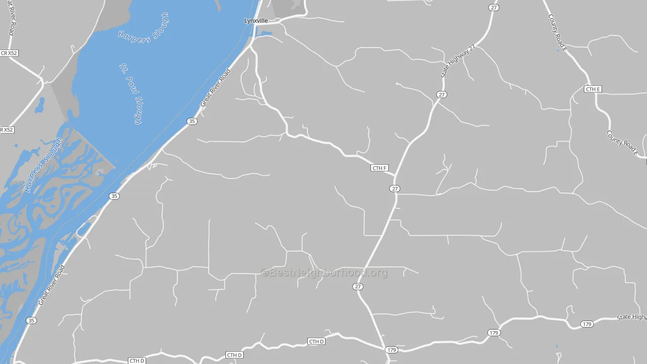 Transit Grade map of 54626, WI