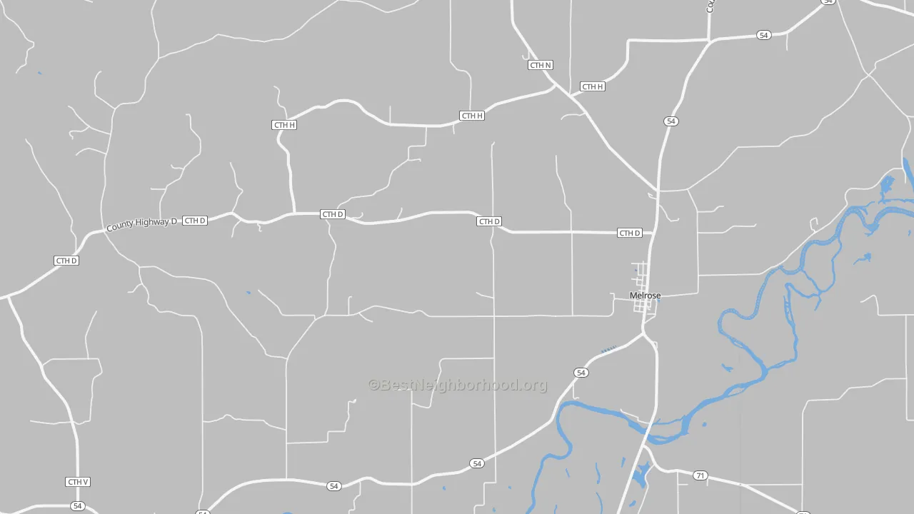 Transit Grade map of 54642, WI