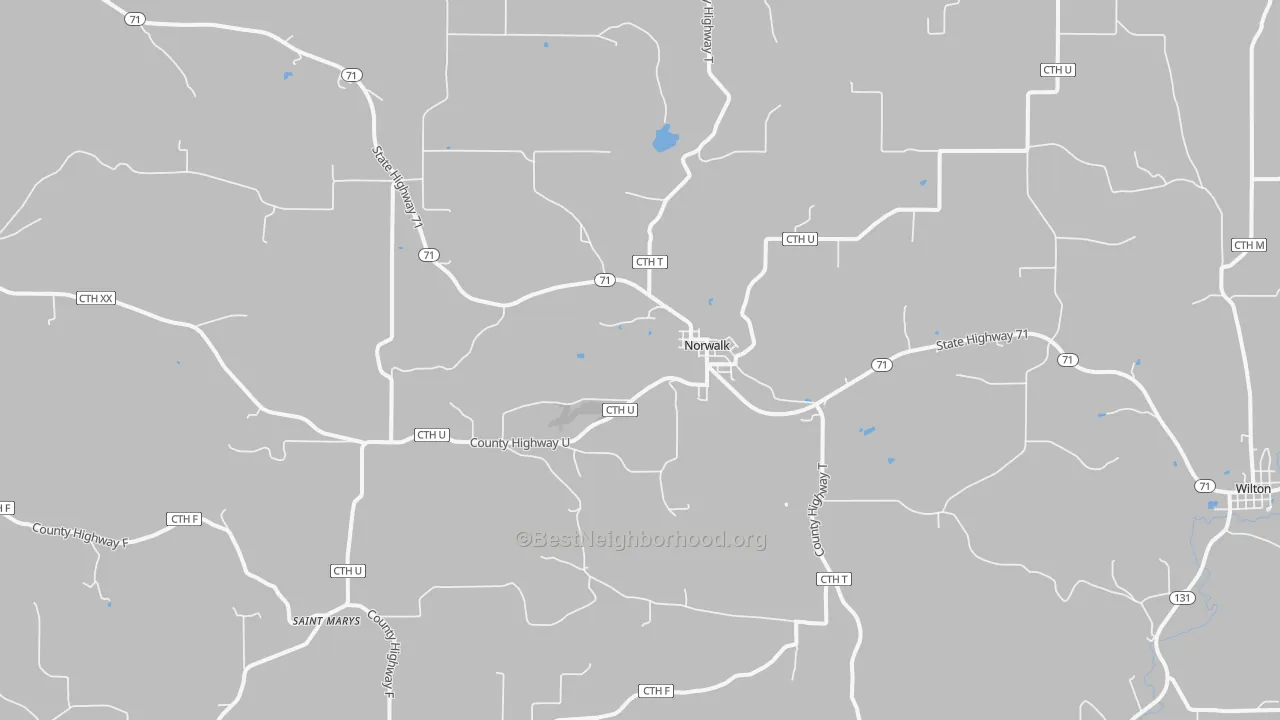 Transit Grade map of 54648, WI