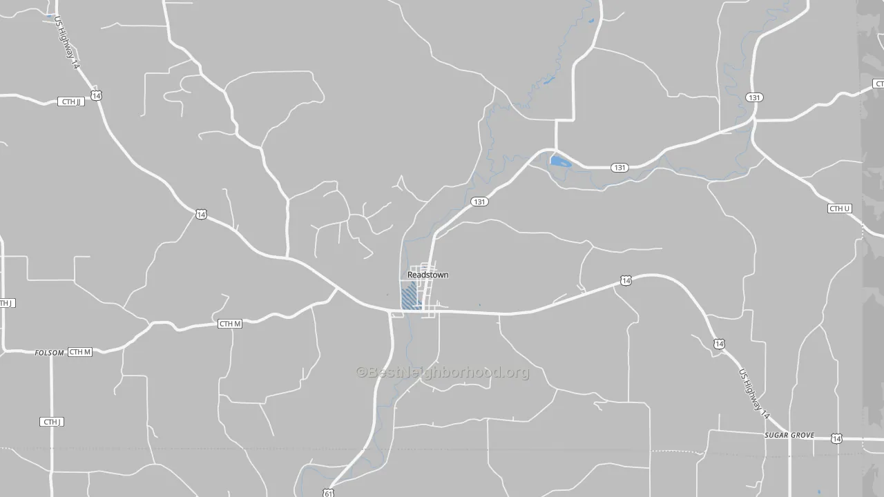 Transit Grade map of 54652, WI