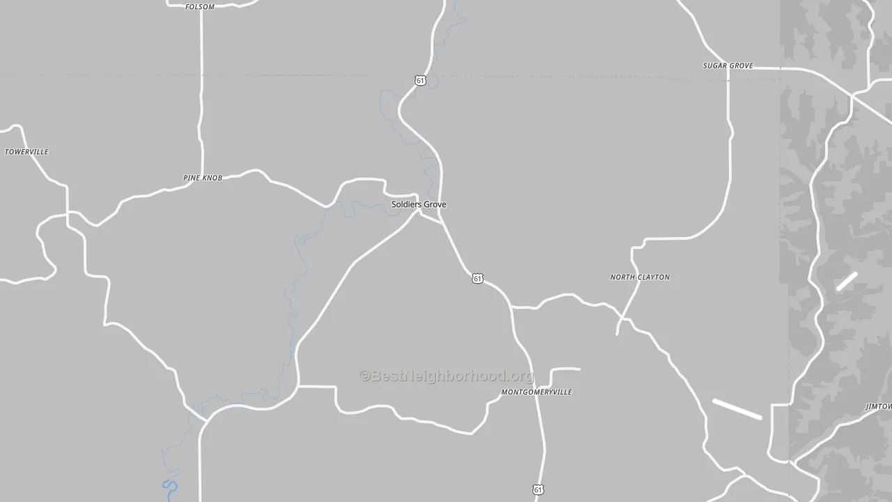 Transit Grade map of 54655, WI