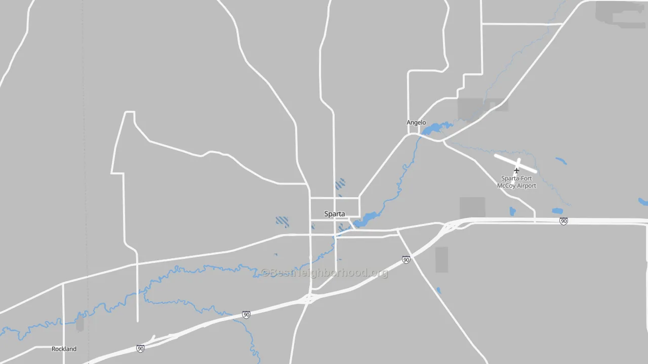 Transit Grade map of 54656, WI