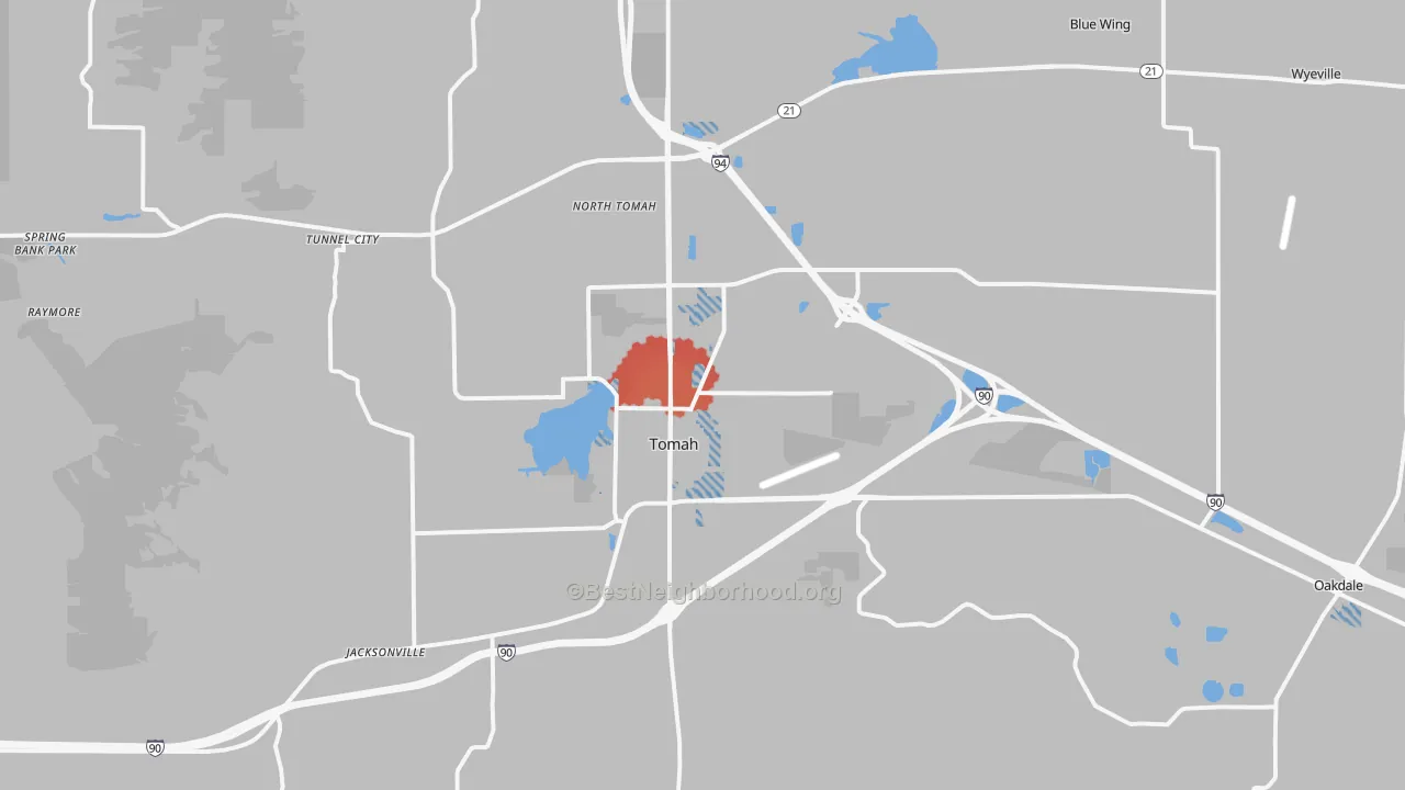 Transit Grade map of 54660, WI