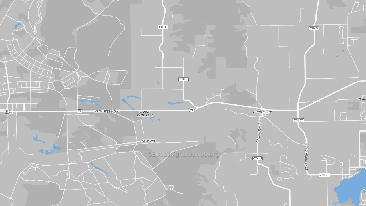 Transit Grade map of 54662, WI