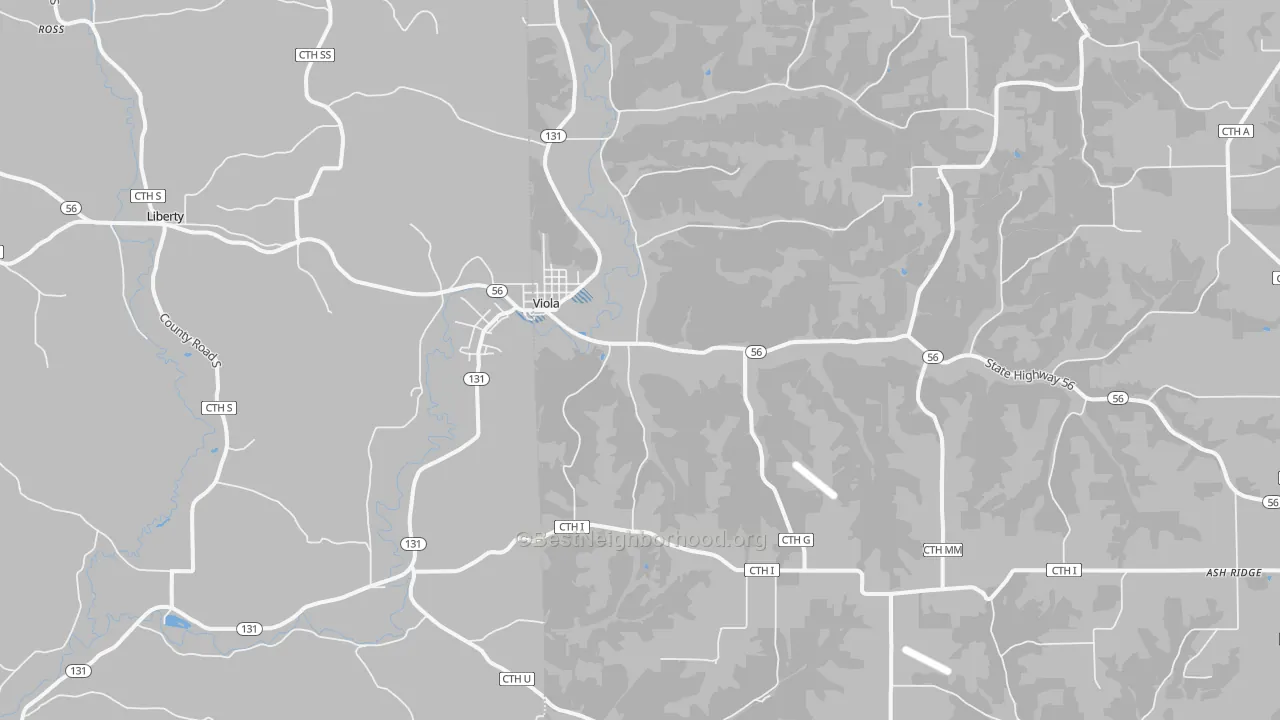 Transit Grade map of 54664, WI
