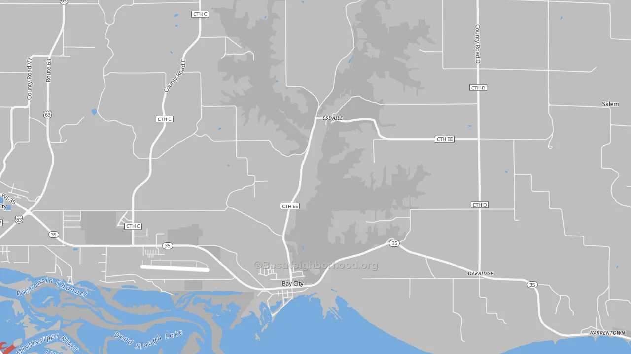 Transit Grade map of 54723, WI