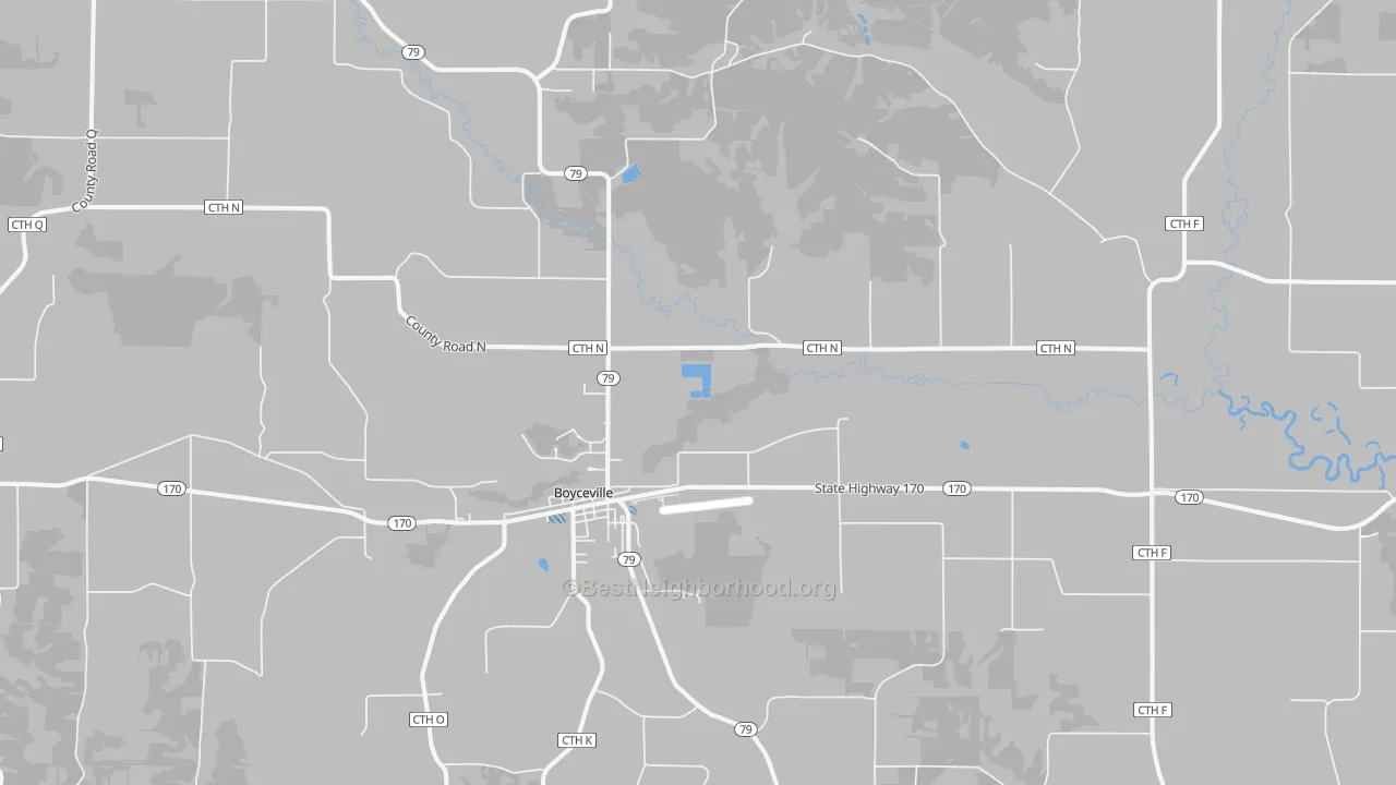 Transit Grade map of 54725, WI