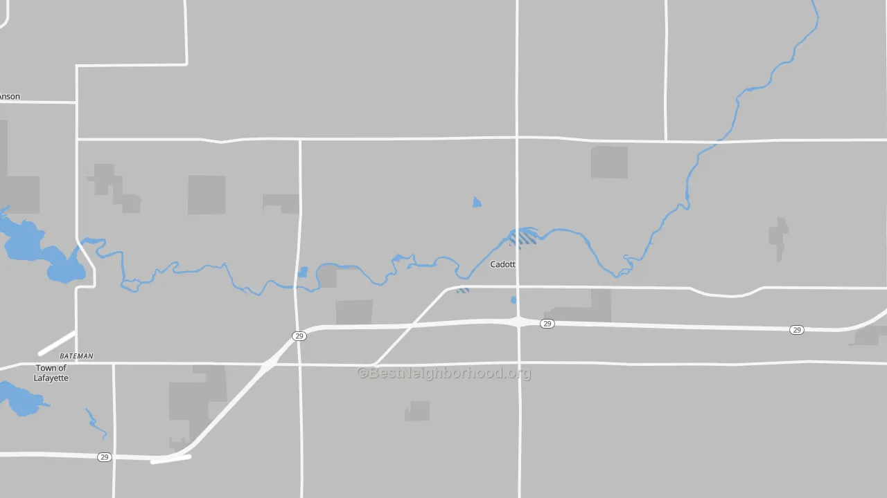 Transit Grade map of 54727, WI