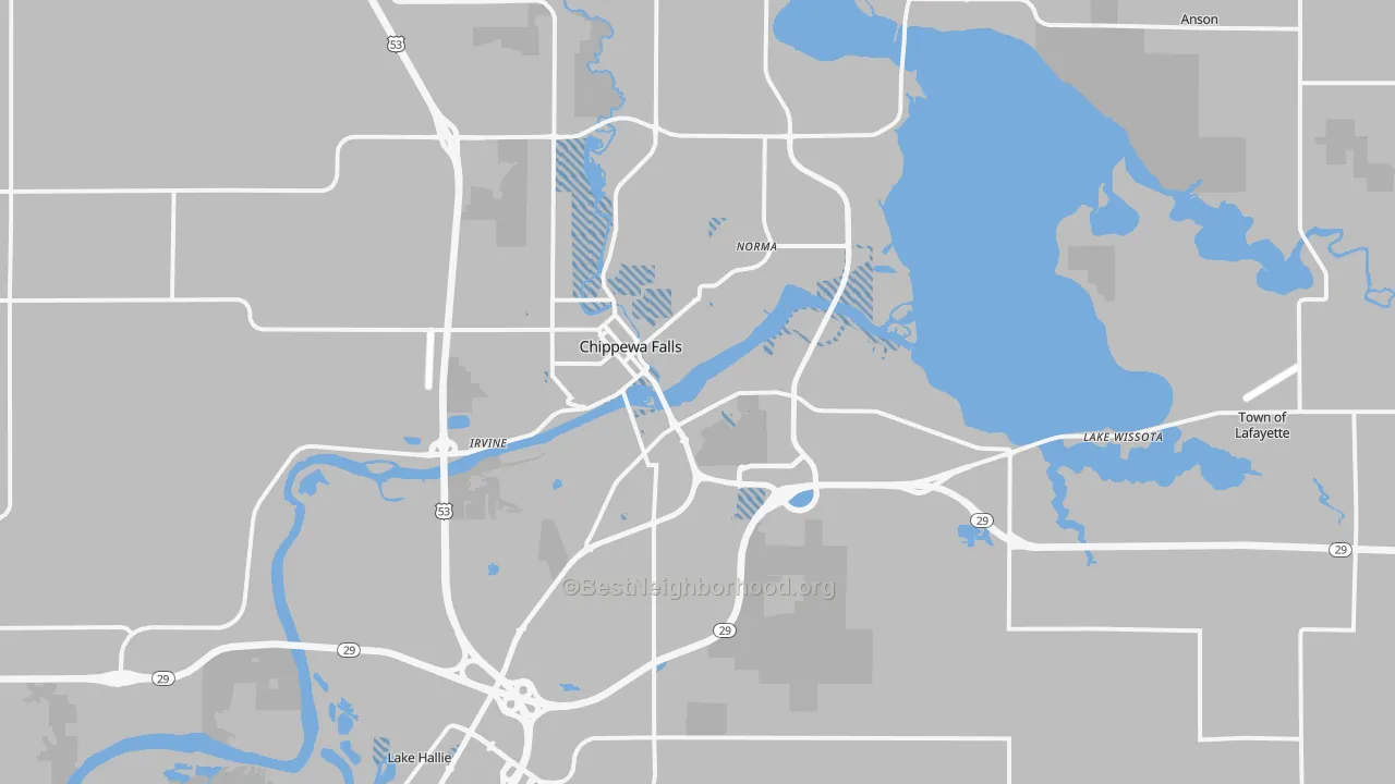 Transit Grade map of 54729, WI