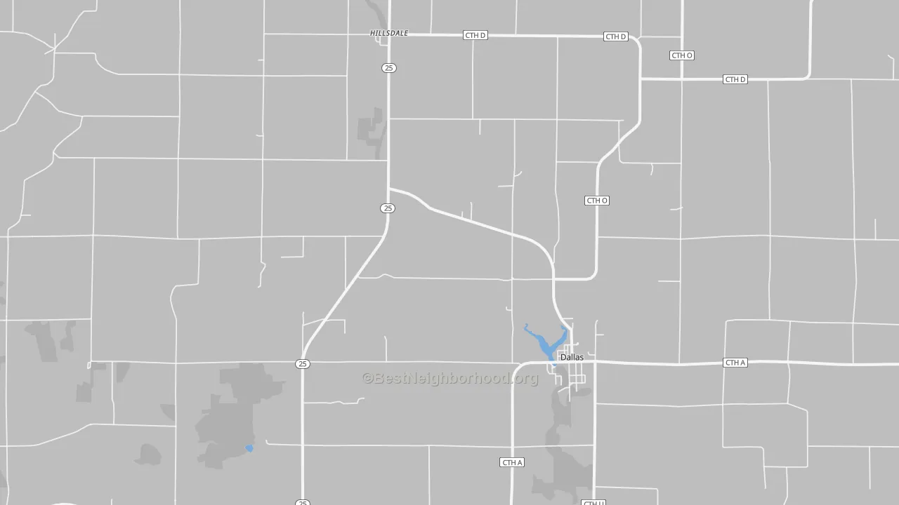 Transit Grade map of 54733, WI