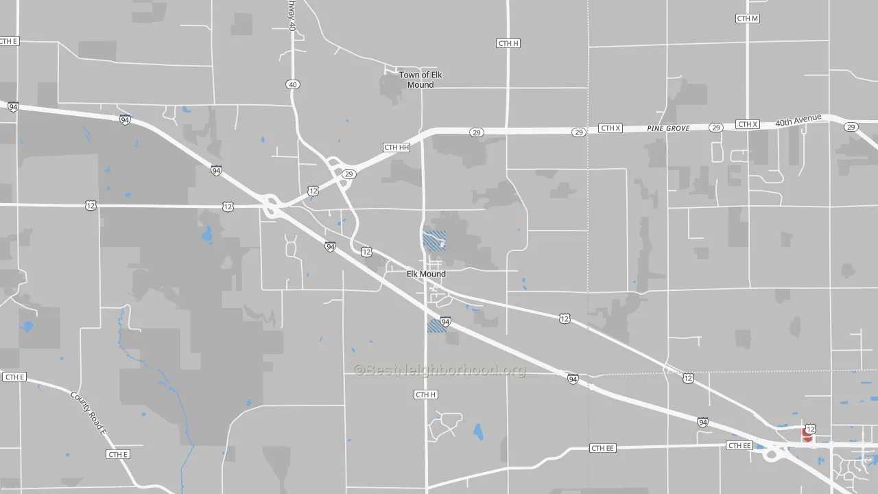 Transit Grade map of 54739, WI