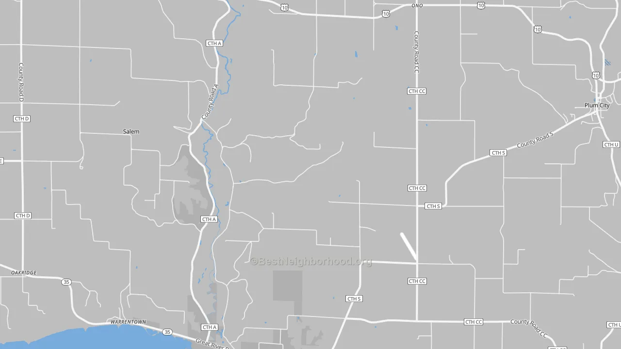 Transit Grade map of 54750, WI