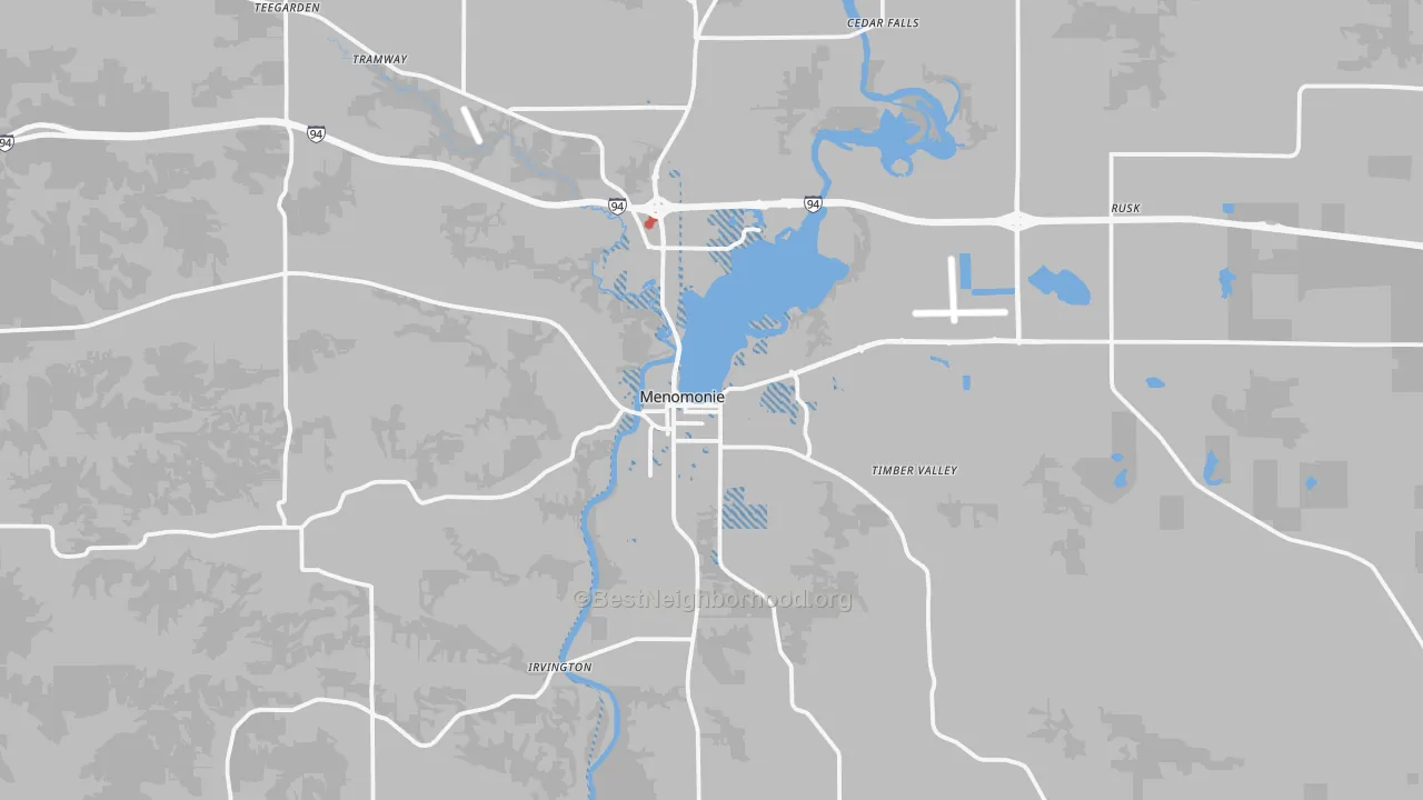 Transit Grade map of 54751, WI