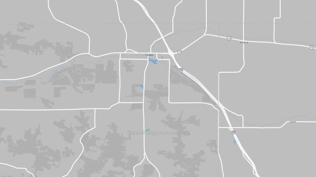 Transit Grade map of 54758, WI