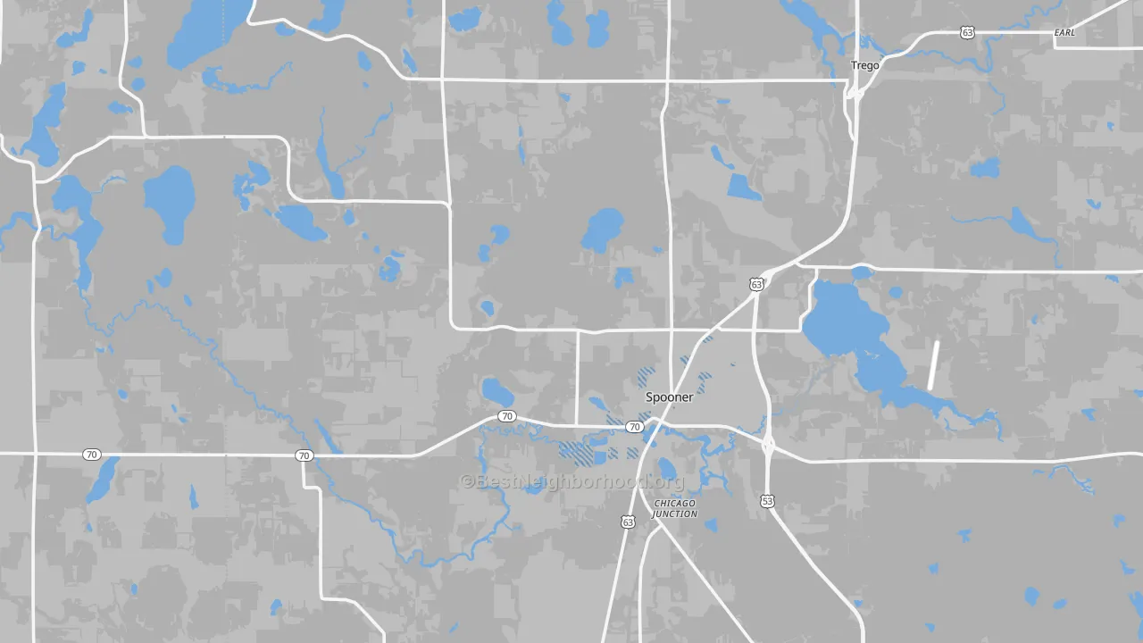 Transit Grade map of 54801, WI