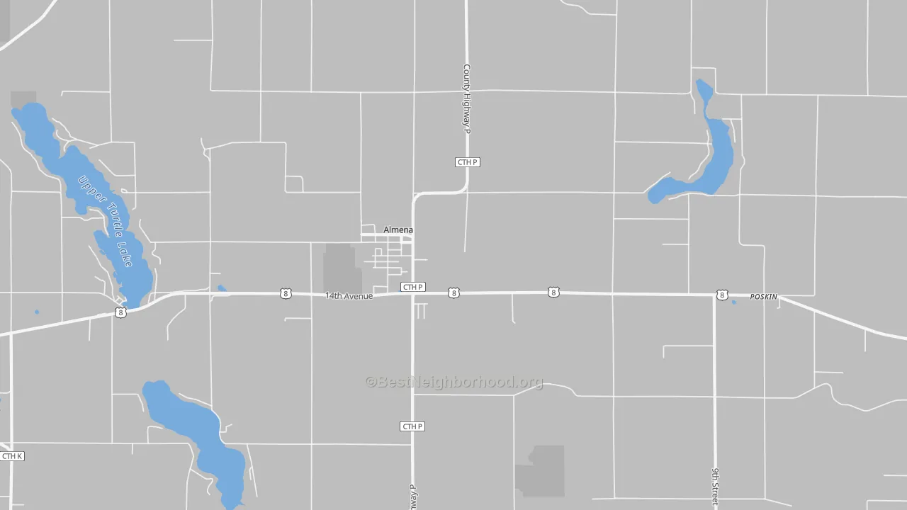Transit Grade map of 54805, WI