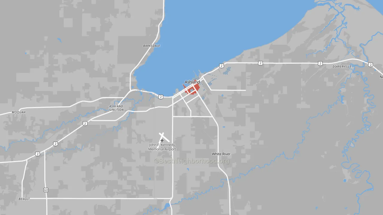 Transit Grade map of 54806, WI