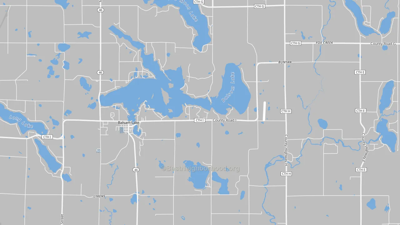 Transit Grade map of 54810, WI