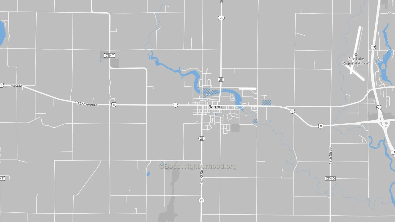 Transit Grade map of 54812, WI