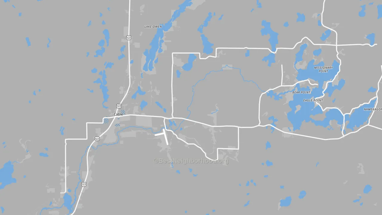 Transit Grade map of 54821, WI