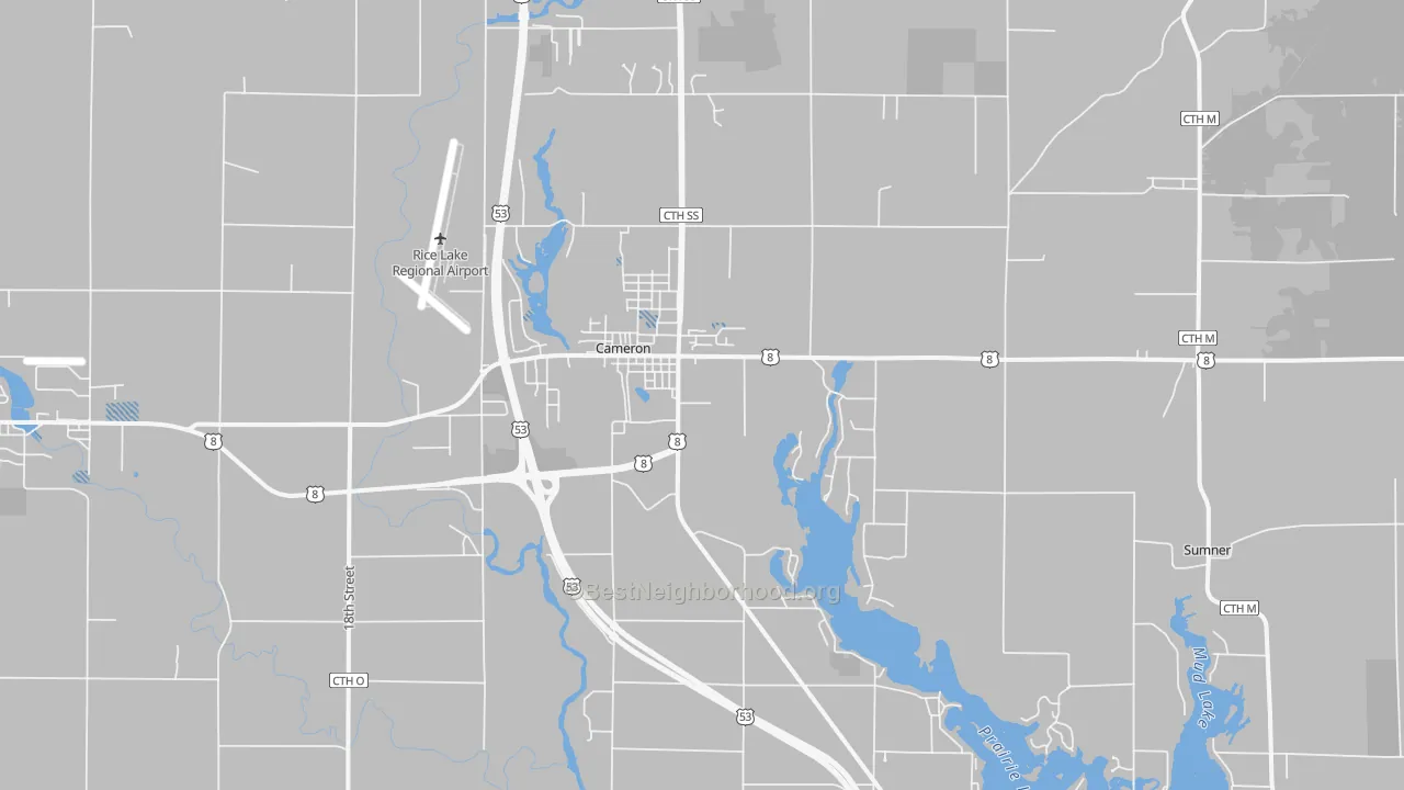 Transit Grade map of 54822, WI