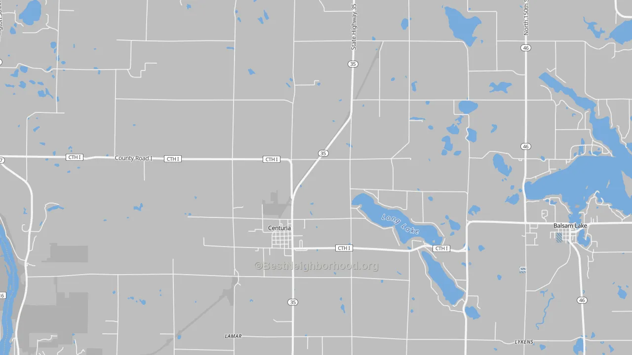Transit Grade map of 54824, WI