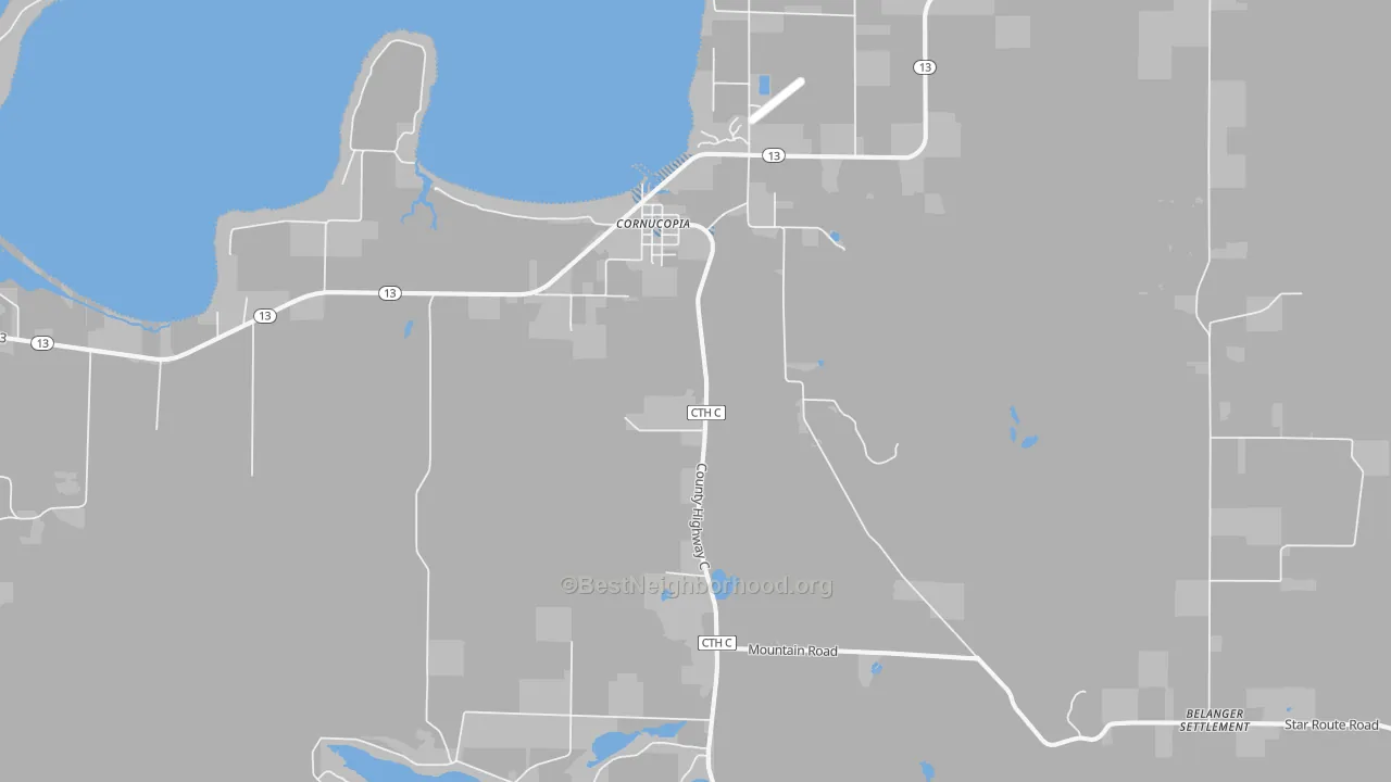 Transit Grade map of 54827, WI