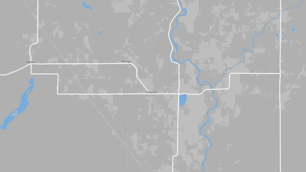 Transit Grade map of 54835, WI