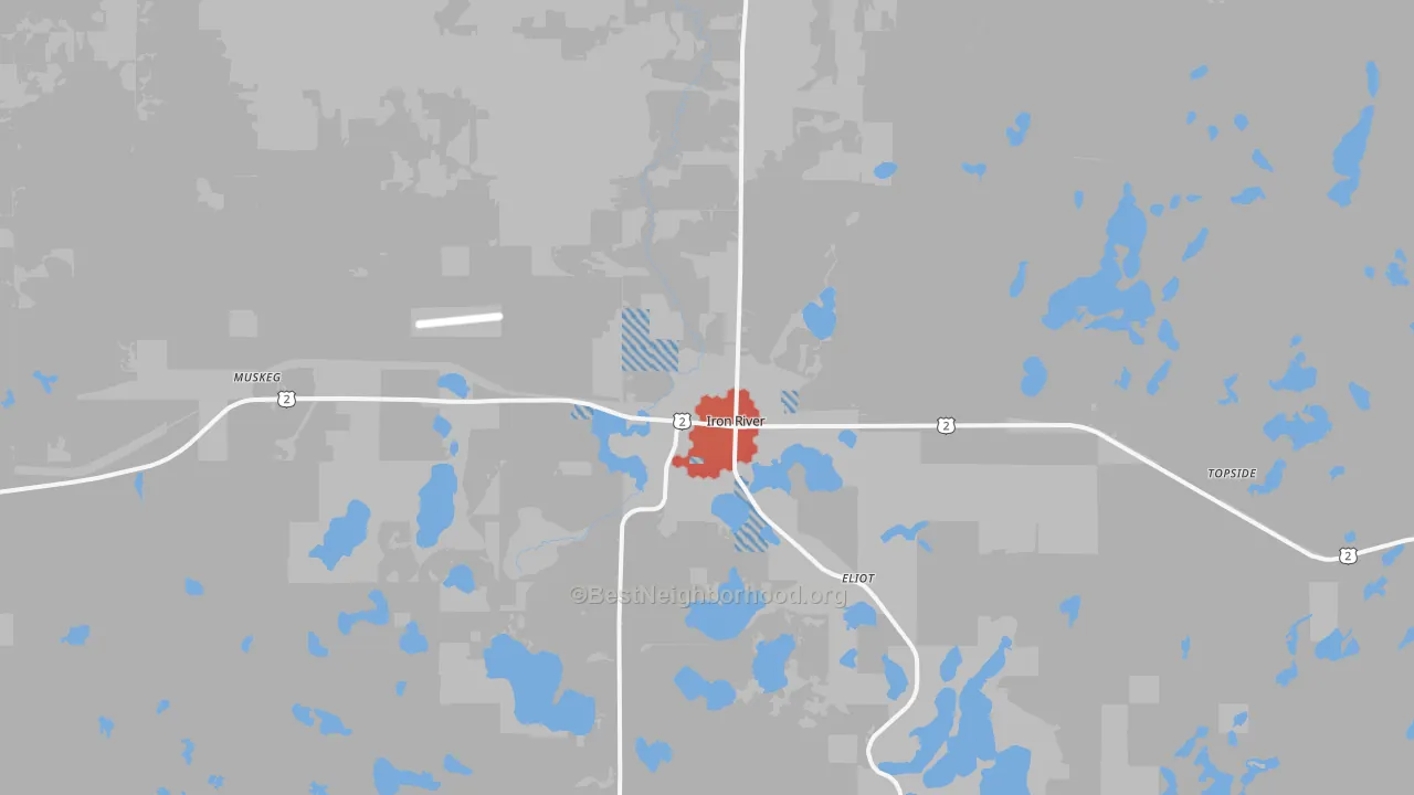 Transit Grade map of 54847, WI