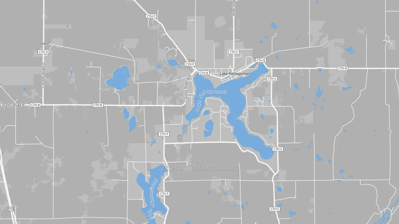 Transit Grade map of 54849, WI