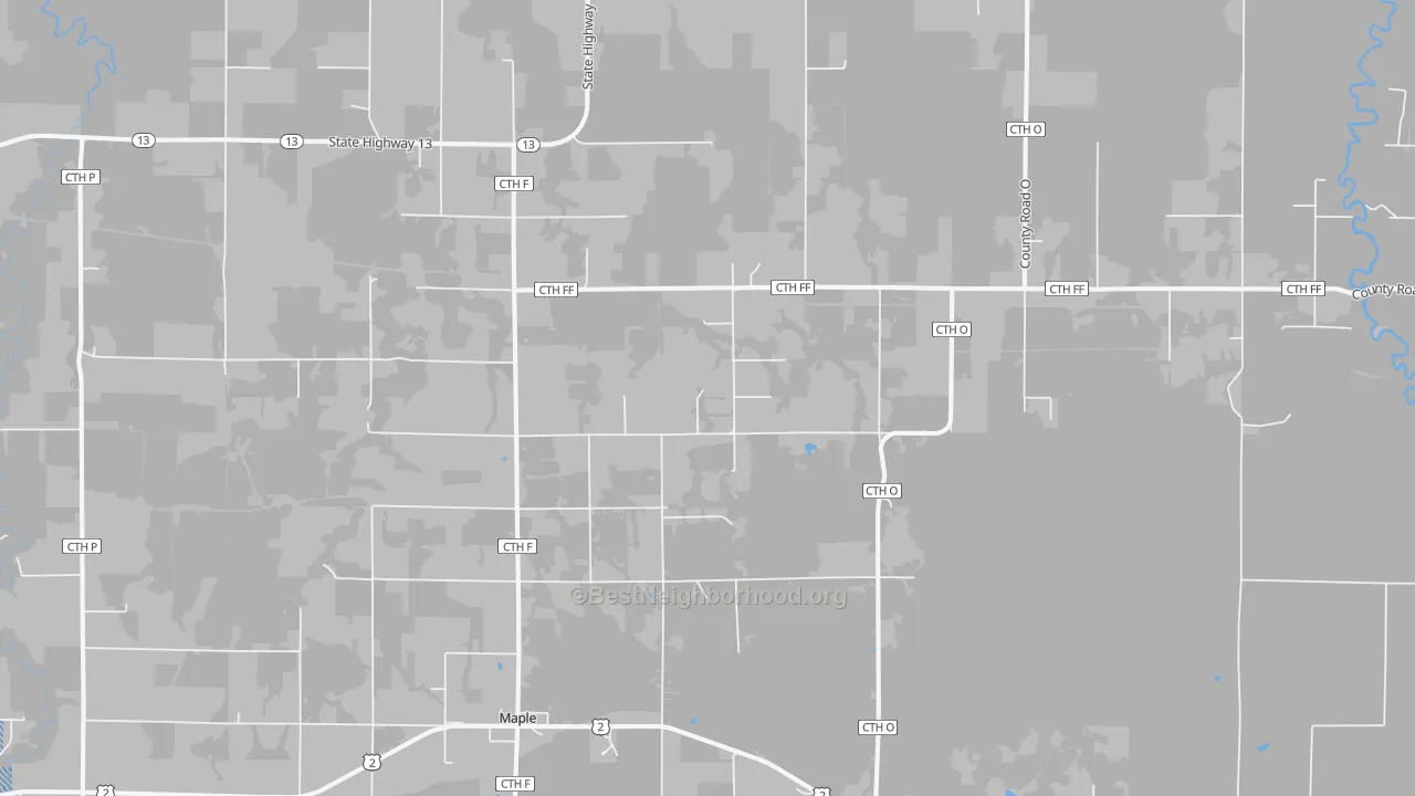 Transit Grade map of 54854, WI