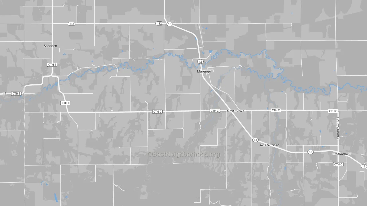 Transit Grade map of 54855, WI