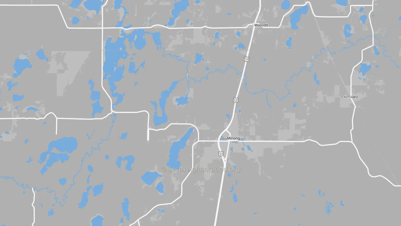 Transit Grade map of 54859, WI