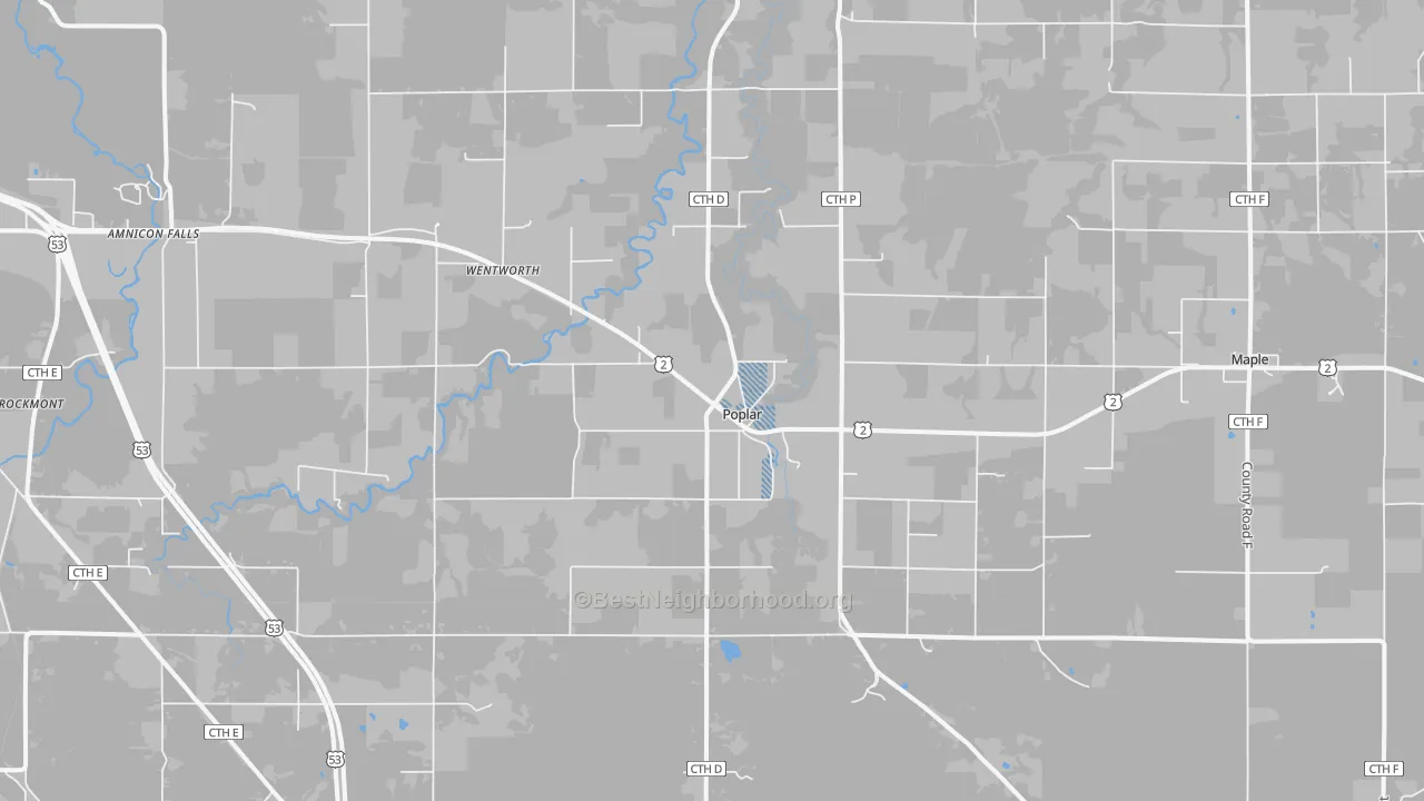Transit Grade map of 54864, WI