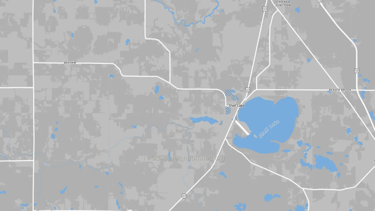 Transit Grade map of 54871, WI