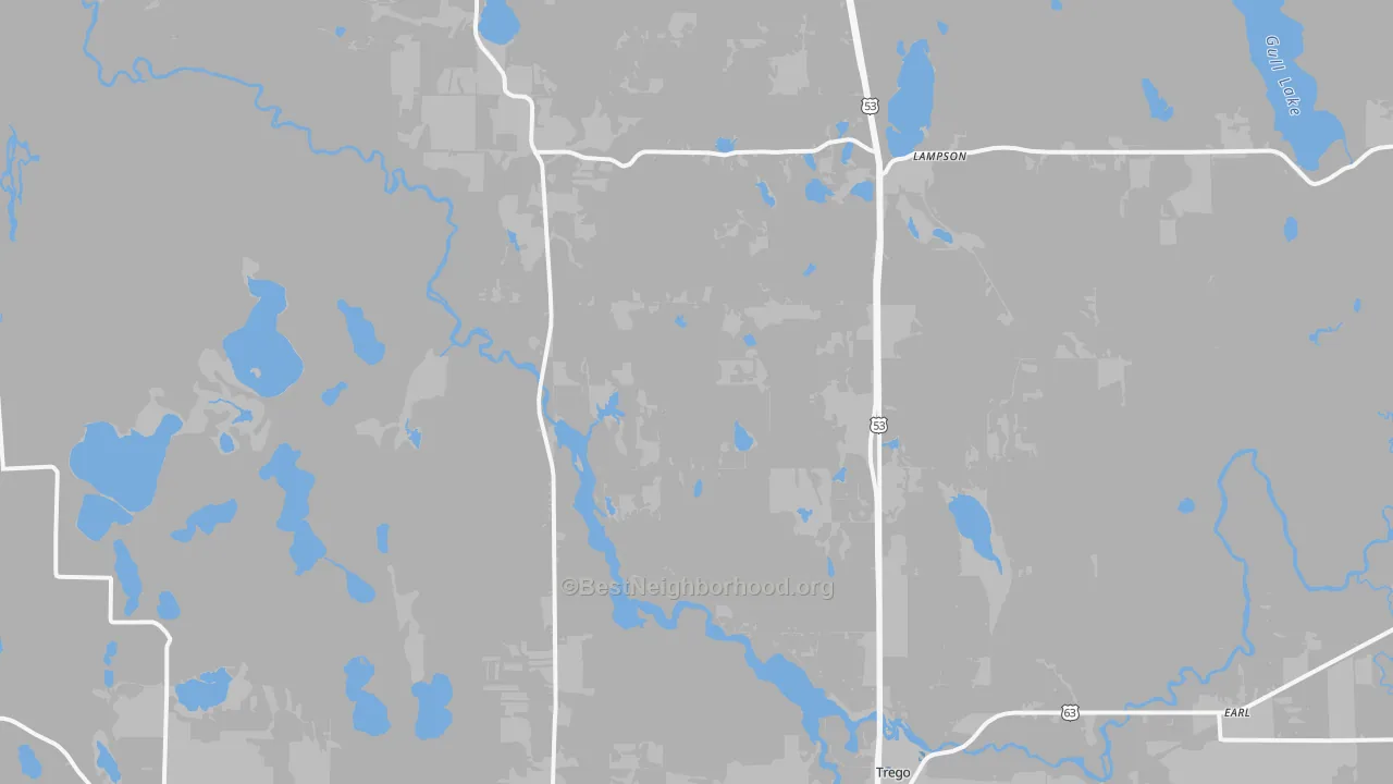 Transit Grade map of 54888, WI