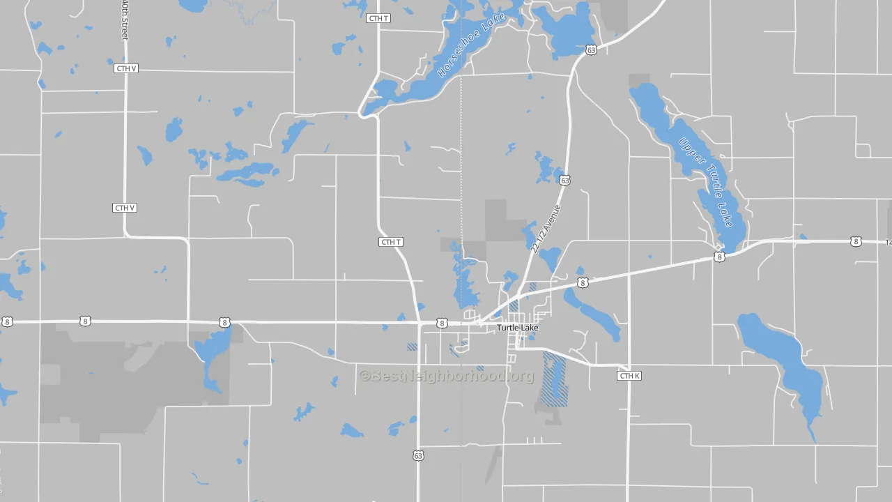 Transit Grade map of 54889, WI
