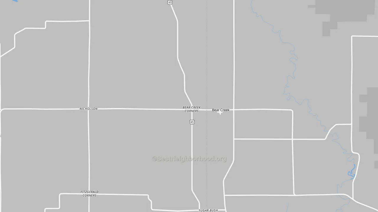 Transit Grade map of 54922, WI