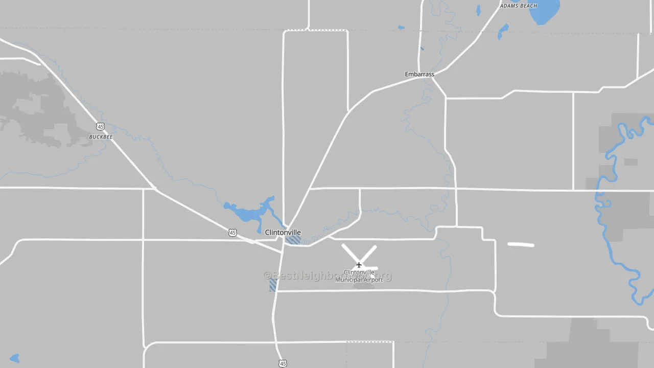 Transit Grade map of 54929, WI