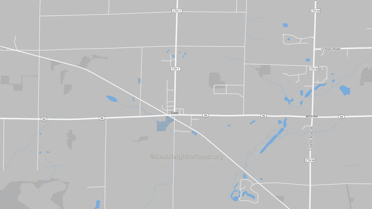 Transit Grade map of 54931, WI