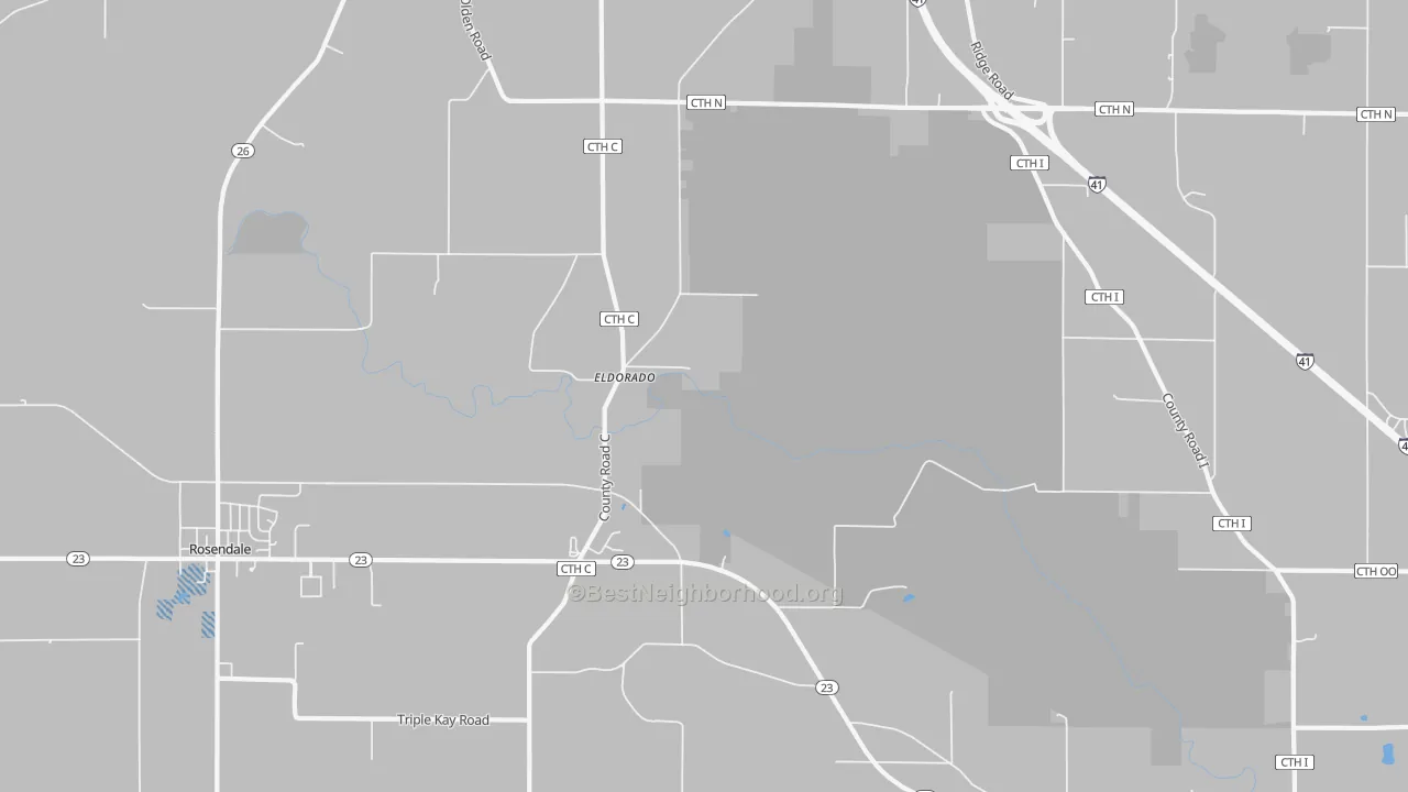 Transit Grade map of 54932, WI