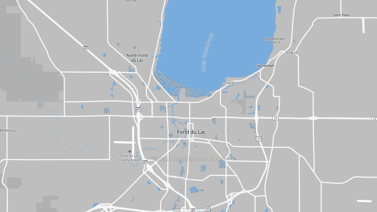 Transit Grade map of 54937, WI