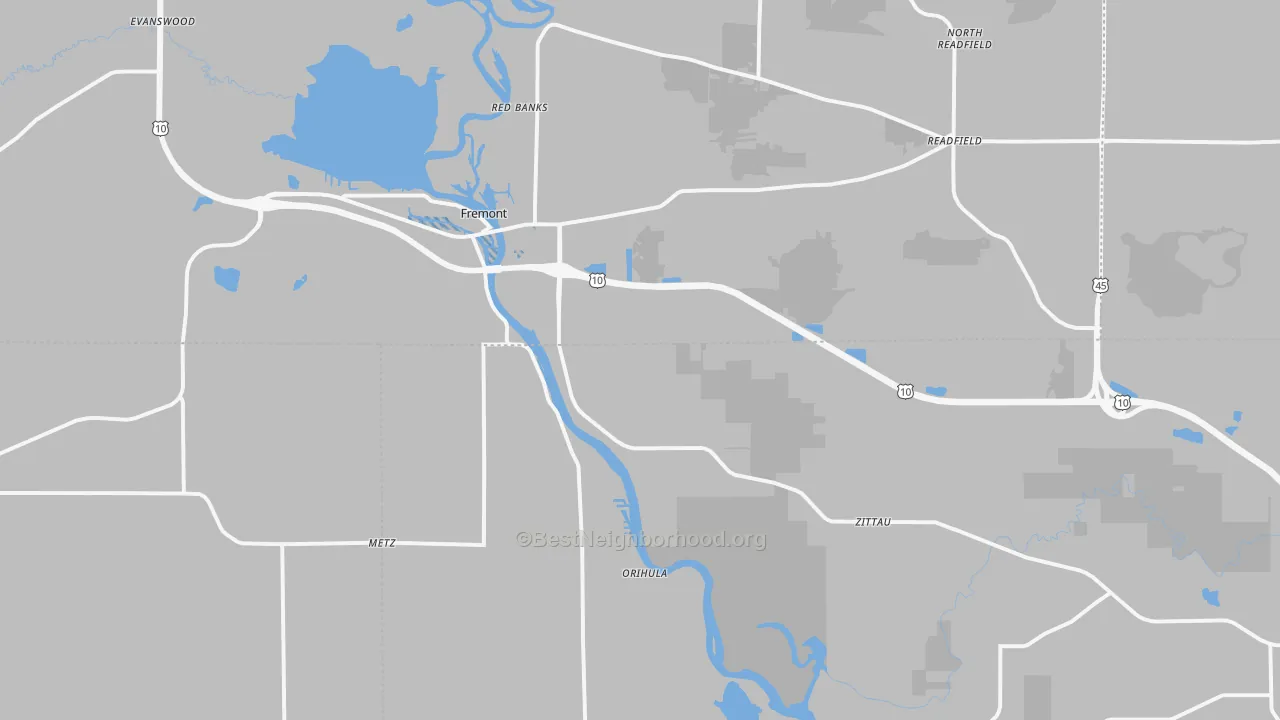Transit Grade map of 54940, WI