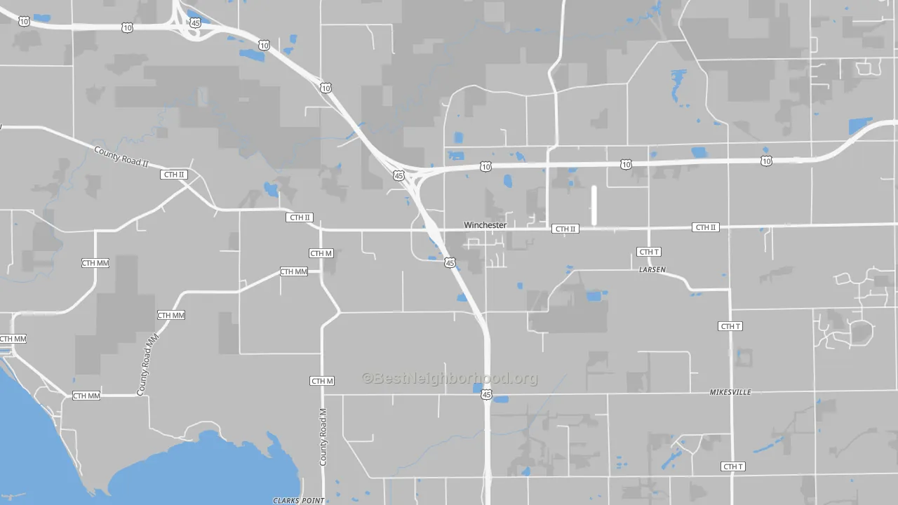 Transit Grade map of 54947, WI