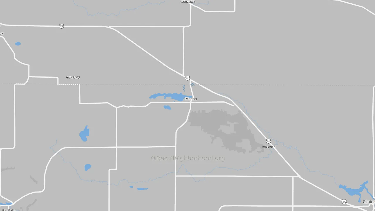 Transit Grade map of 54950, WI