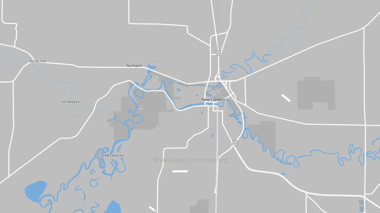 Transit Grade map of 54961, WI